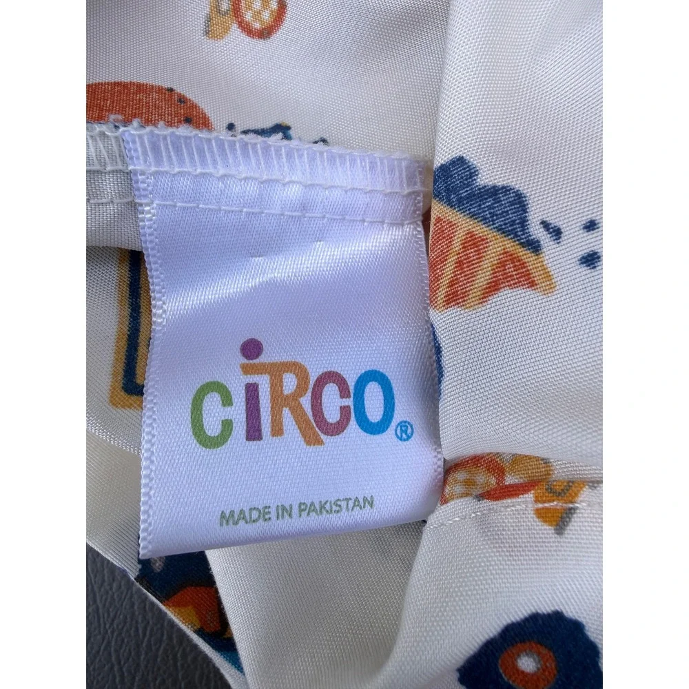 Circo Toddler Sheet Set Construction Trucks Bulldozer 3pc White Orange Blue